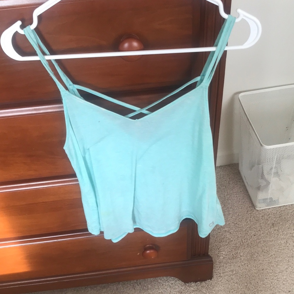 Blue workout tank​